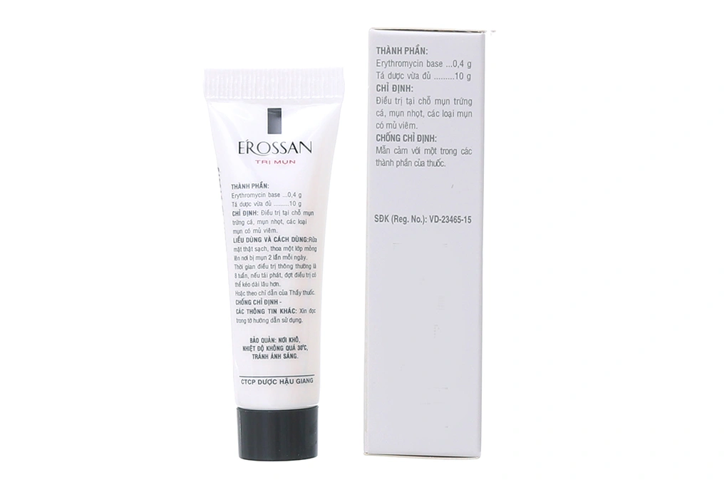 Gel bôi E'rossan trị mụn trứng cá tuýp 10g - 1