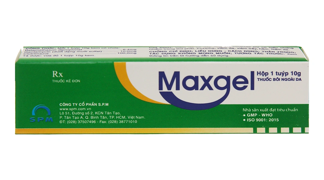 Kem bôi Maxgel trị viêm da tuýp 10g - 1