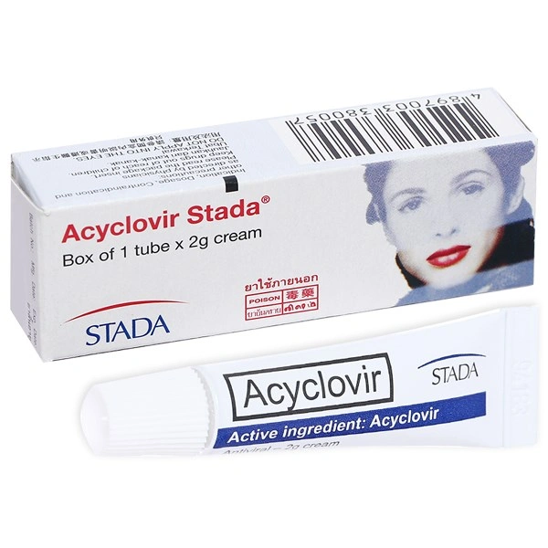 Kem bôi Acyclovir Stada trị nhiễm virus Herpes simplex da