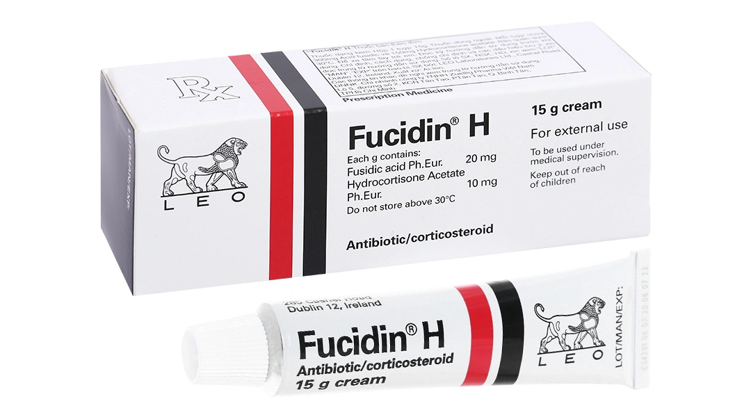 Kem bôi Fucidin H trị viêm da tuýp 15g - 