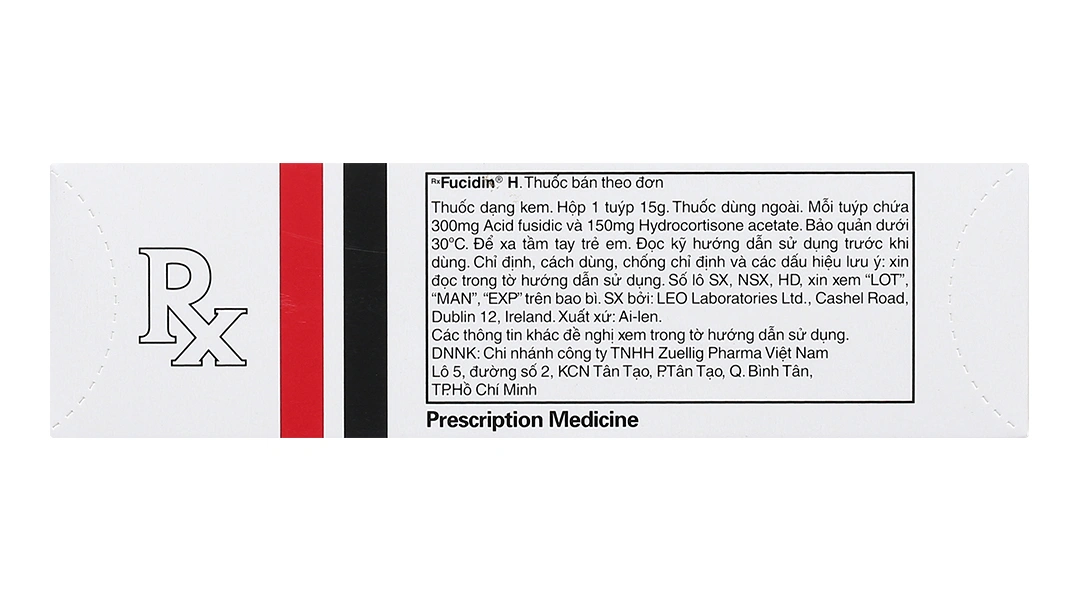 Kem bôi Fucidin H trị viêm da tuýp 15g - 3