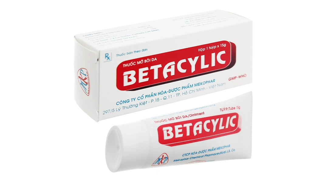 Thuốc mỡ Betacylic làm giảm các biểu hiện viêm trên da tuýp 15g - 