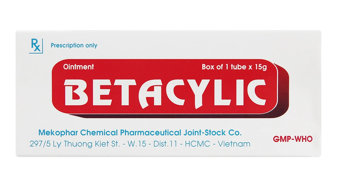 Thuốc mỡ Betacylic làm giảm các biểu hiện viêm trên da tuýp 15g - 1