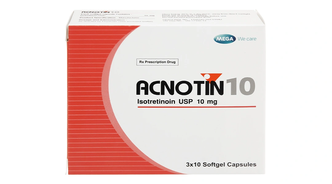 Acnotin 10 điều trị mụn trứng cá nặng (3 vỉ x 10 viên) - 1