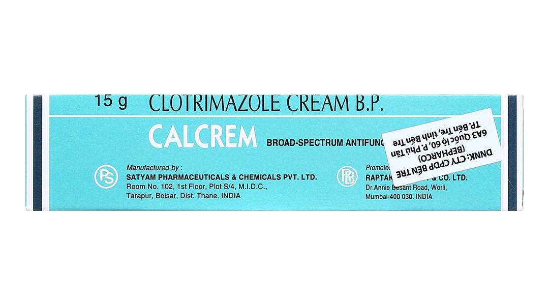 Kem bôi Calcrem 1% trị nấm da tuýp 15g - 1