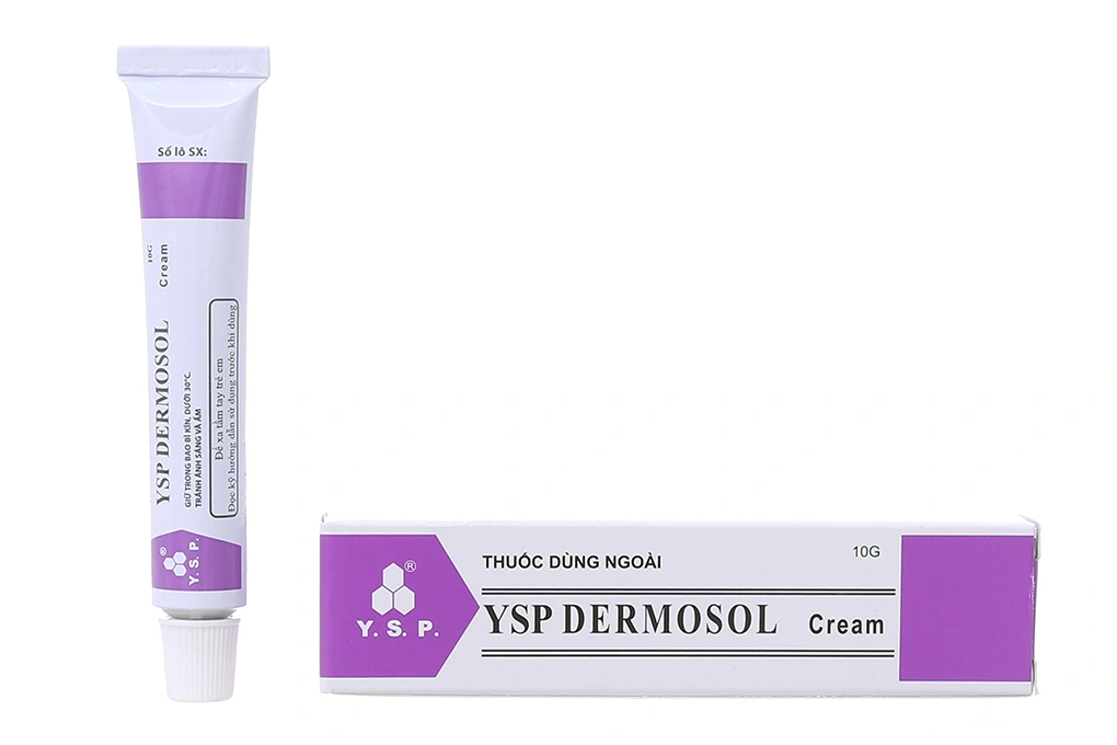Kem bôi Ysp Dermosol Cream trị viêm da tuýp 10g - 