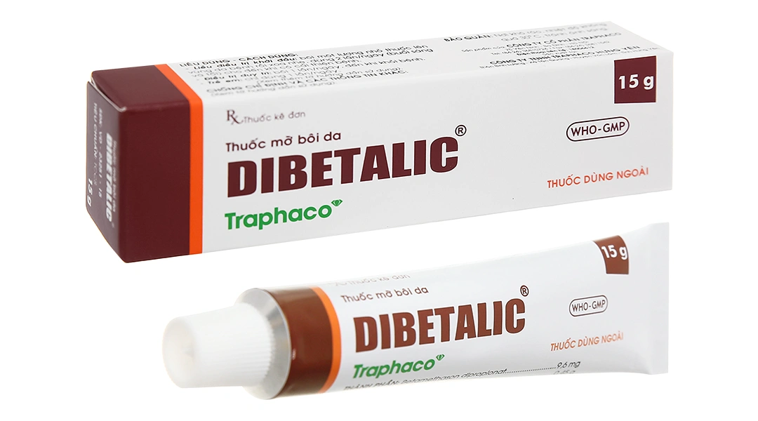 Thuốc mỡ Dibetalic trị bệnh ngoài da đáp ứng với Corticoid tuýp 15g - 