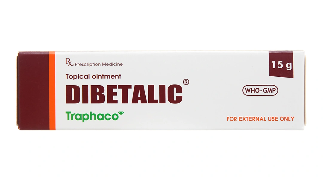Thuốc mỡ Dibetalic trị bệnh ngoài da đáp ứng với Corticoid tuýp 15g - 1