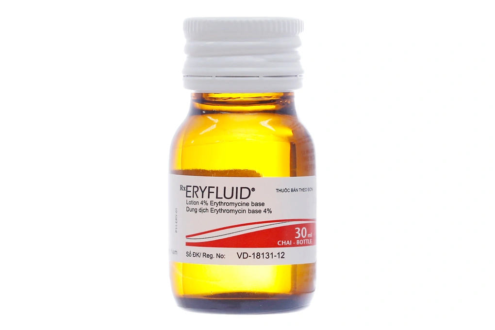 Dung dịch bôi Eryfluid 4% trị mụn trứng cá chai 30ml - 3