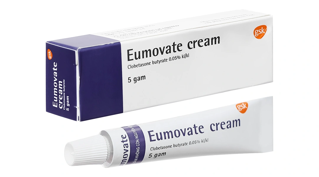 Kem bôi Eumovate Cream 0.05% trị viêm da tuýp 5g - 