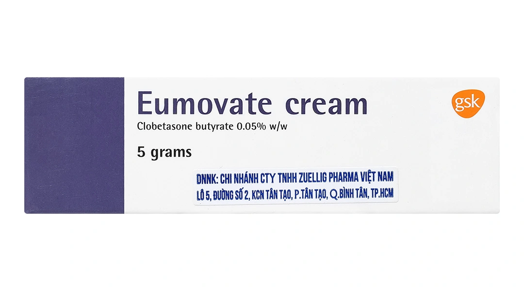 Kem bôi Eumovate Cream 0.05% trị viêm da tuýp 5g - 2