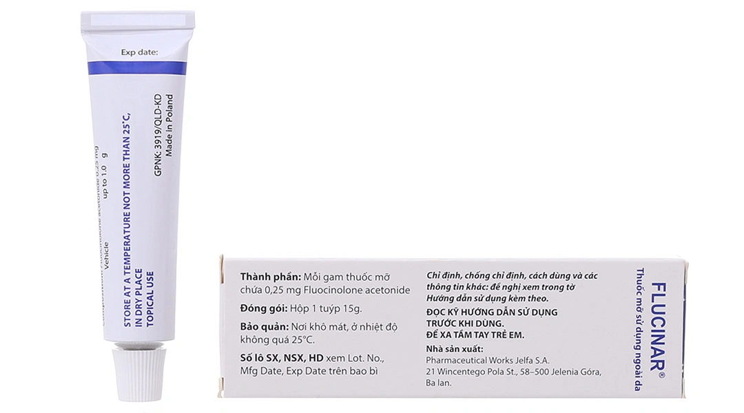 Thuốc mỡ Flucinar trị viêm da tuýp 15g - 1