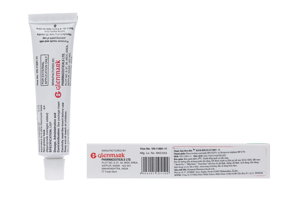 Kem bôi Flucort - N trị viêm da tuýp 15g - 1