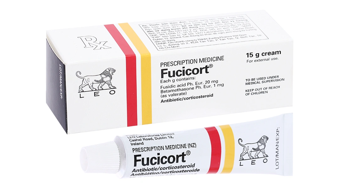 Kem bôi Fucicort trị viêm da tuýp 15g - 