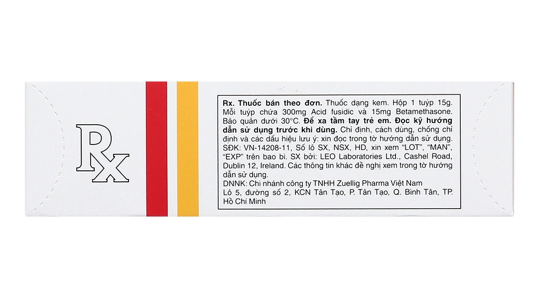 Kem bôi Fucicort trị viêm da tuýp 15g - 4