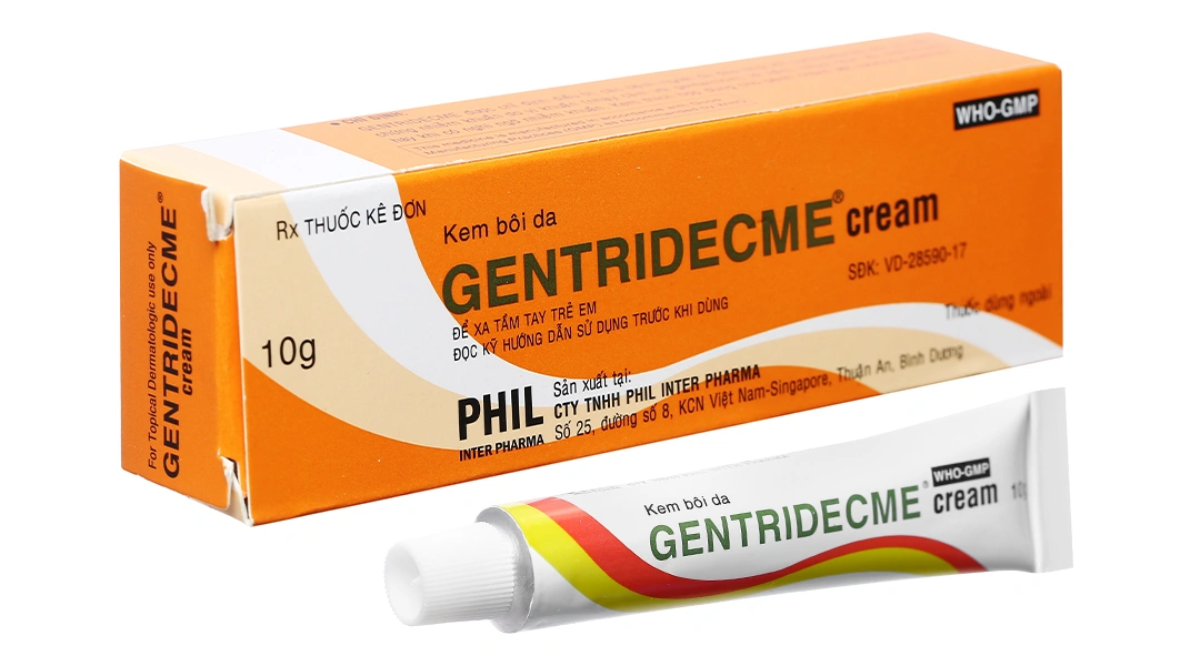 Gentridecme Cream trị viêm da tuýp 10g - 