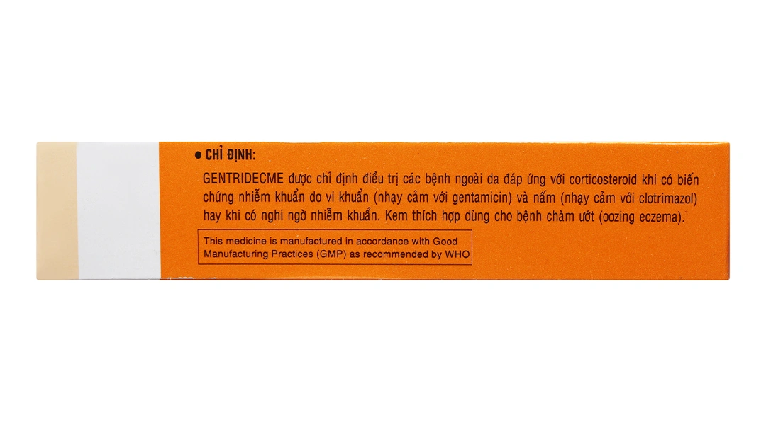 Gentridecme Cream trị viêm da tuýp 10g - 3