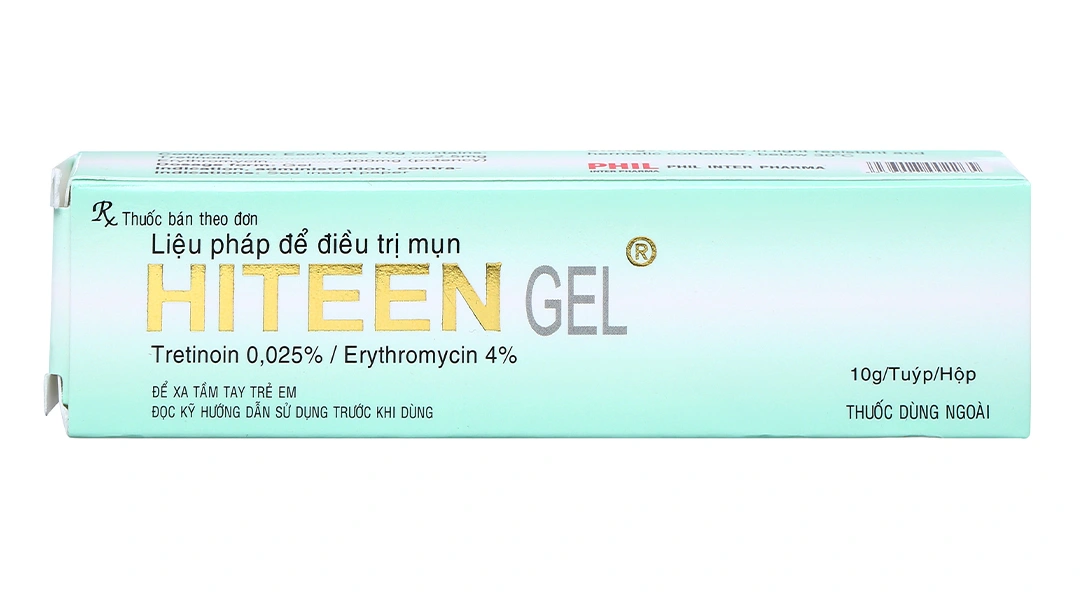 Hiteen Gel trị mụn trứng cá tuýp 10g - 1