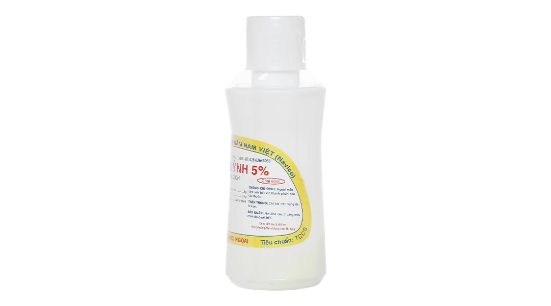 Hỗn dịch dùng ngoài Lưu huỳnh 5% Nam Việt trị mụn trứng cá chai 60ml - 2