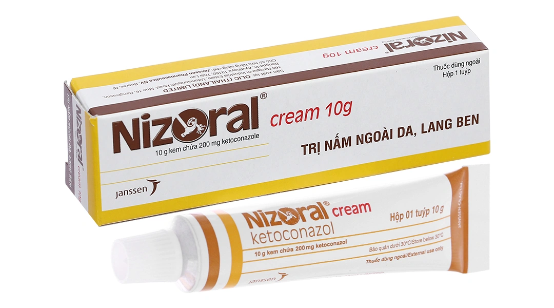 Nizoral Cream trị nấm ngoài da, viêm da tiết bã tuýp 10g - 1