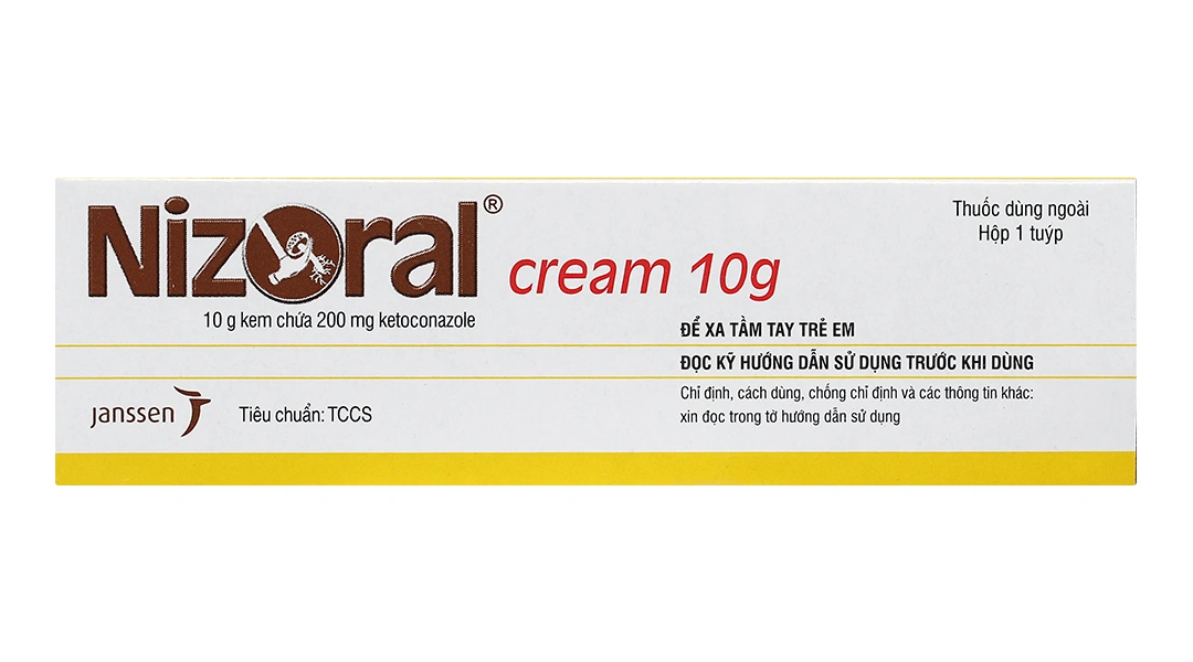 Nizoral Cream trị nấm ngoài da, viêm da tiết bã tuýp 10g - 2