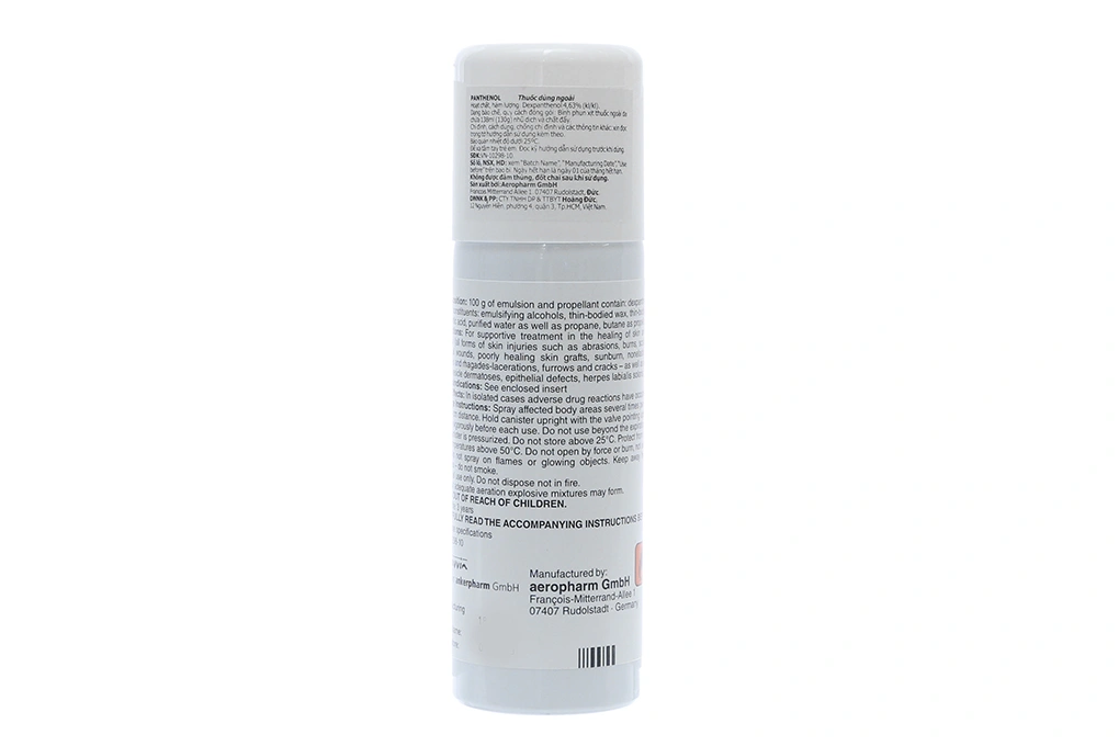 Xịt Panthenol Spray trị bỏng, phục hồi da bị tổn thương chai 130g - 1