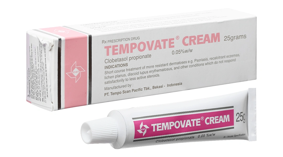 Kem bôi Tempovate Cream 0.05% trị chàm, vảy nến tuýp 25g - 