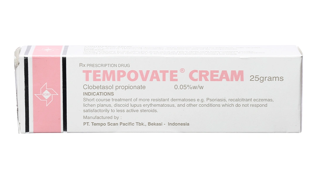 Kem bôi Tempovate Cream 0.05% trị chàm, vảy nến tuýp 25g - 1