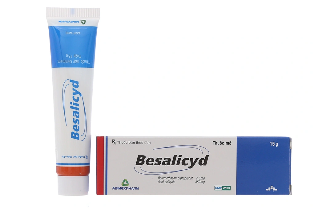 Thuốc mỡ Besalicyd trị viêm da tuýp 15g - 