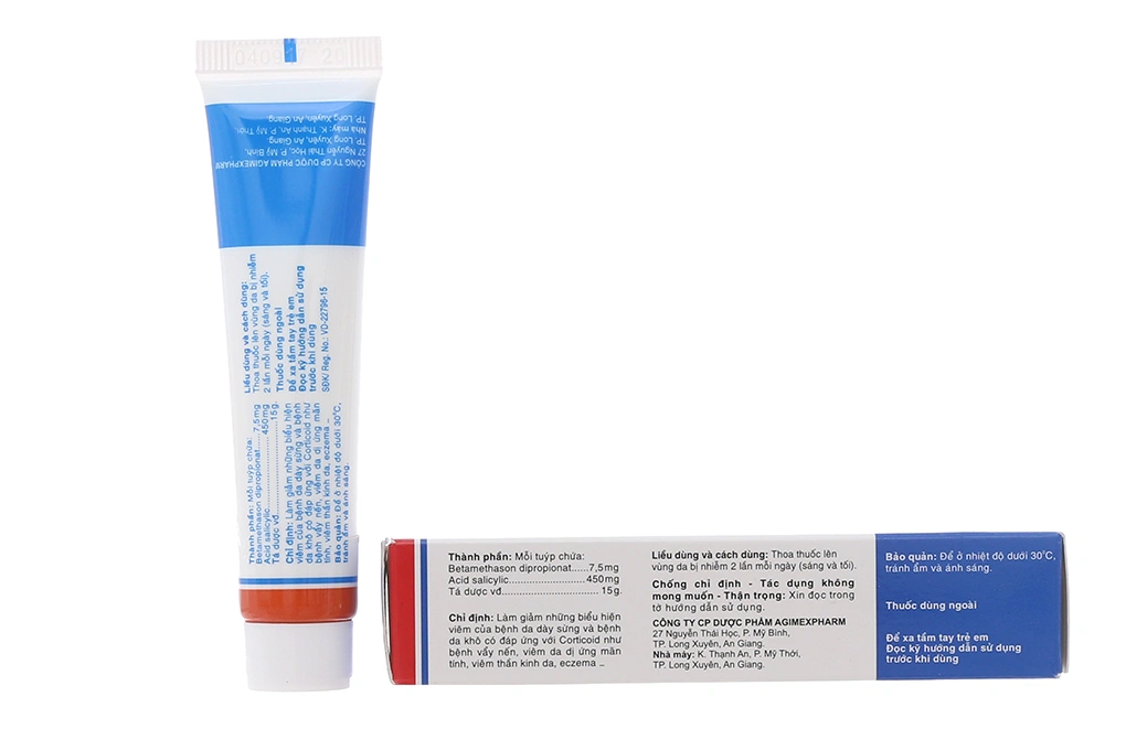 Thuốc mỡ Besalicyd trị viêm da tuýp 15g - 1