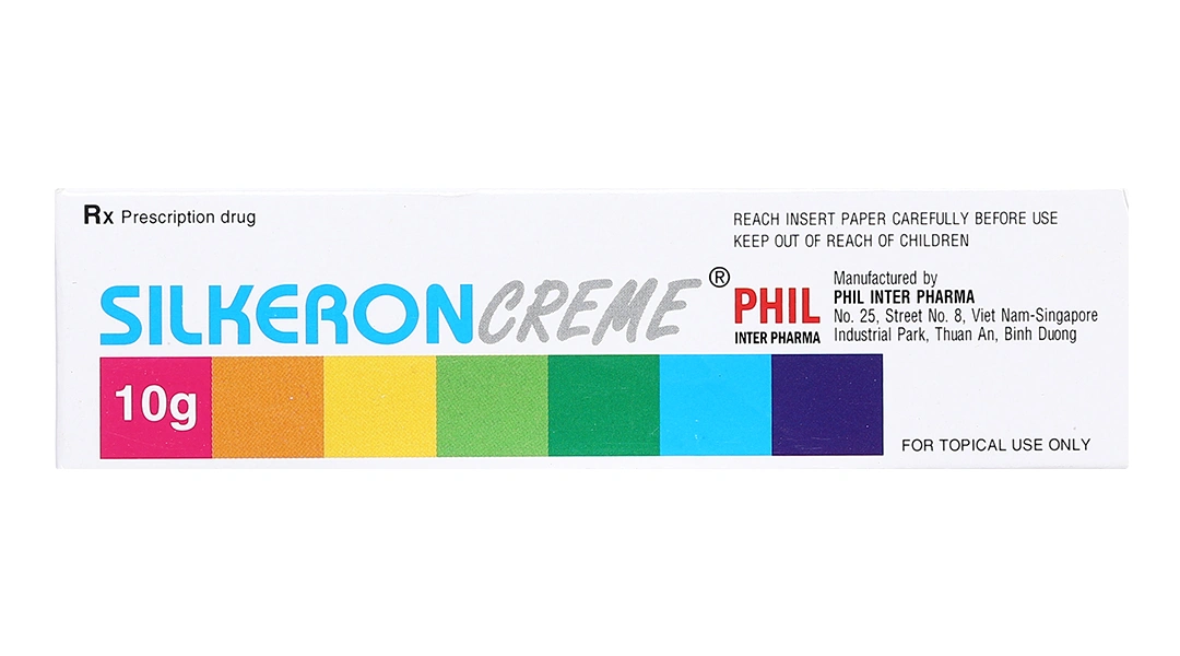 Silkeron Creme trị bệnh ở da do dị ứng, viêm da do bội nhiễm tuýp 10g - 1