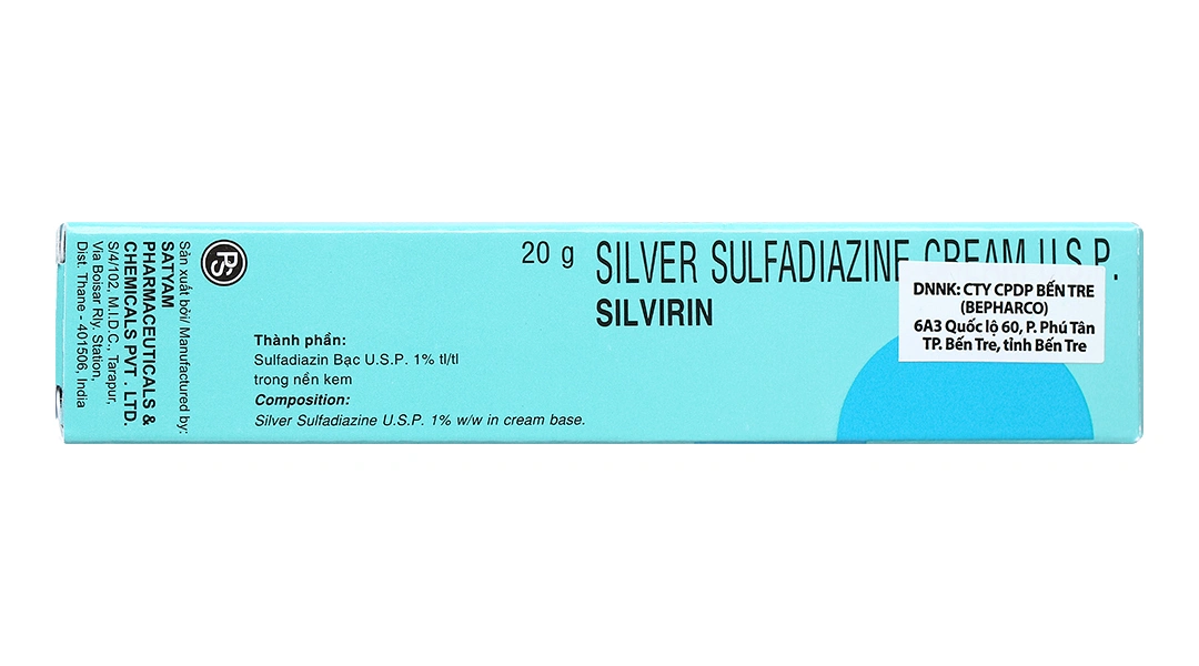 Kem bôi Silvirin phòng và trị nhiễm khuẩn do bỏng tuýp 20g - 1