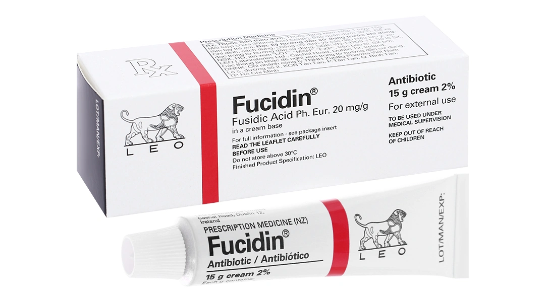 Kem bôi Fucidin 2% trị nhiễm khuẩn da tuýp 15g - 