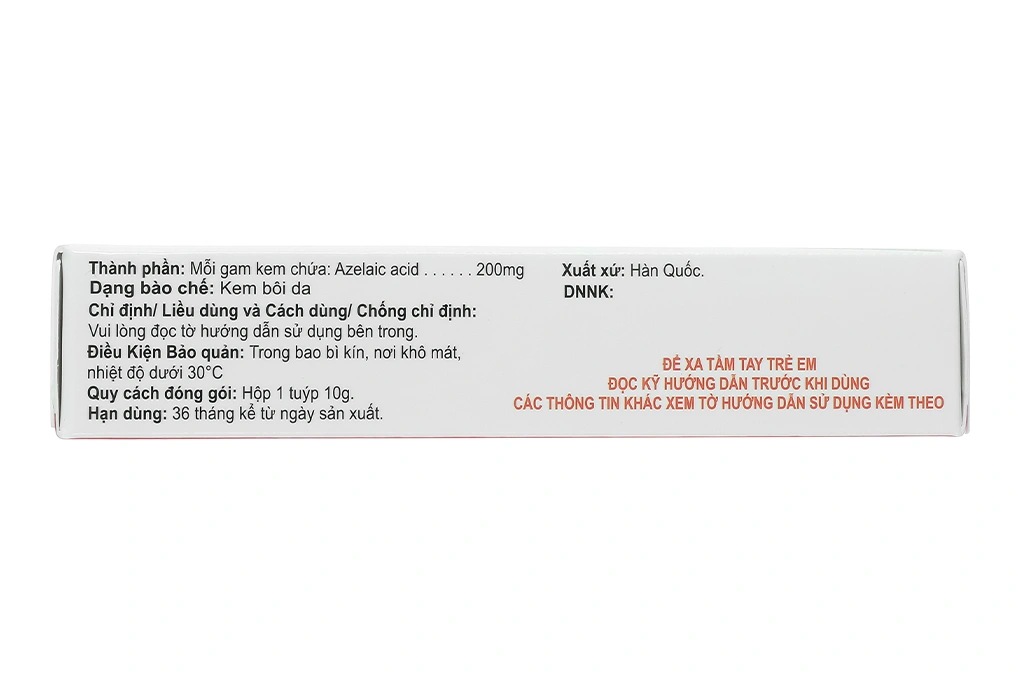 Kem bôi Anzela Cream 200mg trị mụn trứng cá tuýp 10g - 1