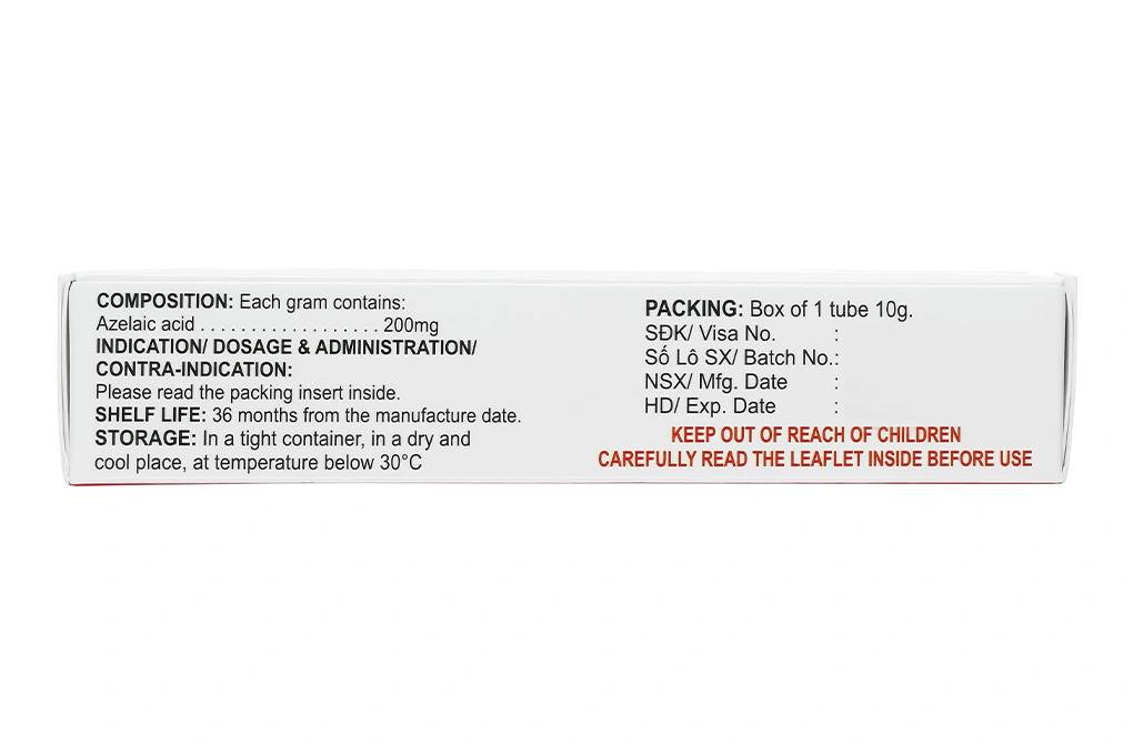 Kem bôi Anzela Cream 200mg trị mụn trứng cá tuýp 10g - 2