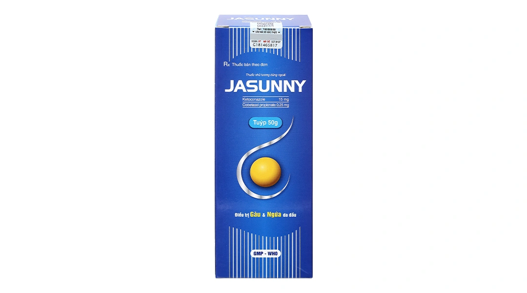 Nhũ tương dùng ngoài Jasunny trị gàu, viêm da tiết bã nhờn tuýp 50g - 1