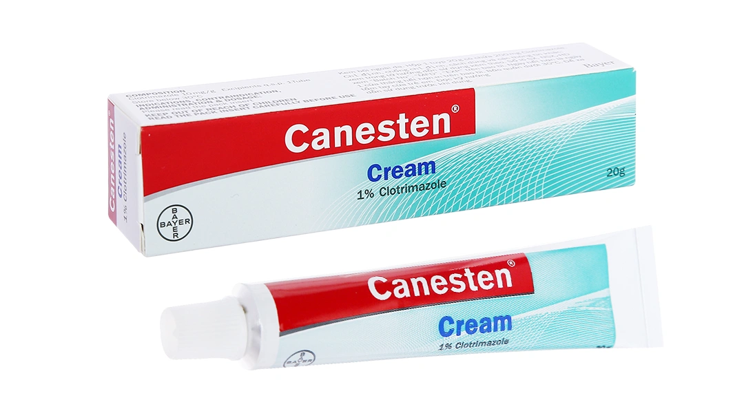 Canesten Cream 1% trị các bệnh nhiễm nấm ngoài da tuýp 20g - 