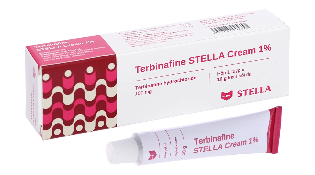Terbinafine Stella Cream 1% trị nấm da tuýp 10g - 
