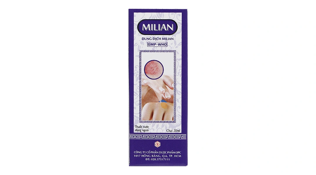 Dung dịch bôi Milian OPC trị nhiễm virus ngoài da, nhiễm khuẩn da chai 20ml - 1