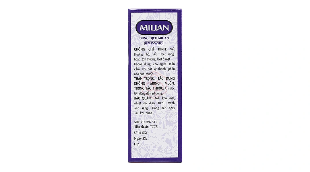 Dung dịch bôi Milian OPC trị nhiễm virus ngoài da, nhiễm khuẩn da chai 20ml - 2