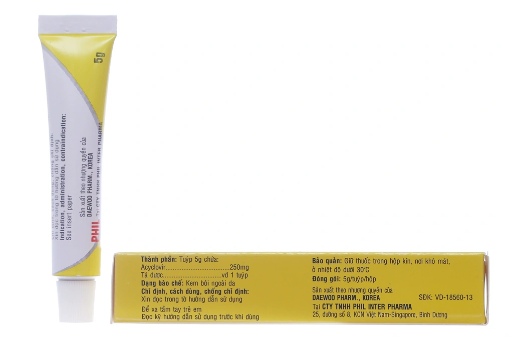 Kem bôi Arotabin trị nhiễm virus Herpes simplex da tuýp 5g - 1