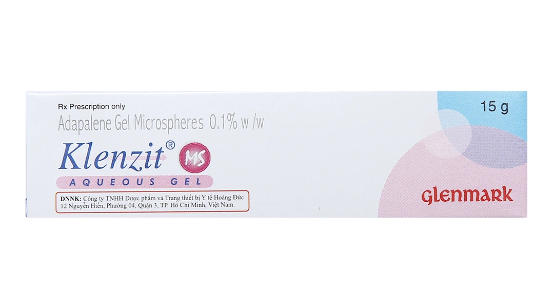 Kem bôi Klenzit MS 0.1% điều trị mụn trứng cá tuýp 15g - 1