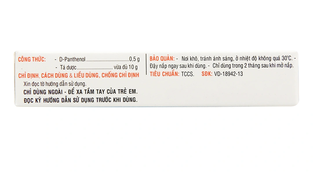 Kem bôi Panthenol Pharmedic phục hồi da bị tổn thương khi bị bỏng nhẹ tuýp 10g - 2