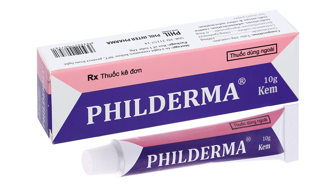 Kem bôi Philderma trị viêm da, nấm da tuýp 10g - 