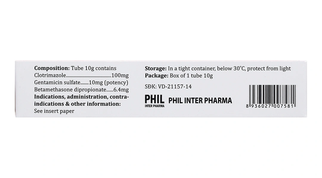 Kem bôi Philderma trị viêm da, nấm da tuýp 10g - 2