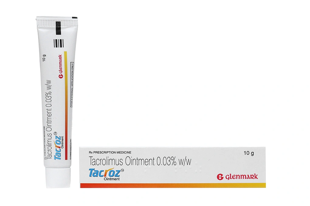Thuốc mỡ bôi da Tacroz 0.03% trị viêm da tuýp 10g - 1