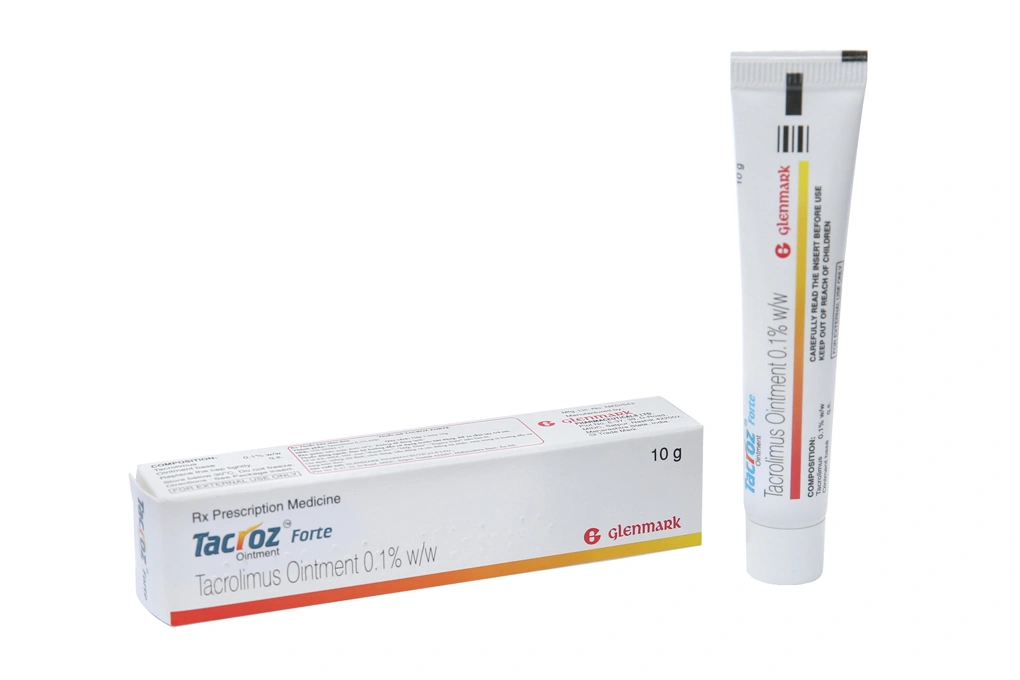 Thuốc mỡ bôi da Tacroz Forte 0.1% trị viêm da tuýp 10g - 