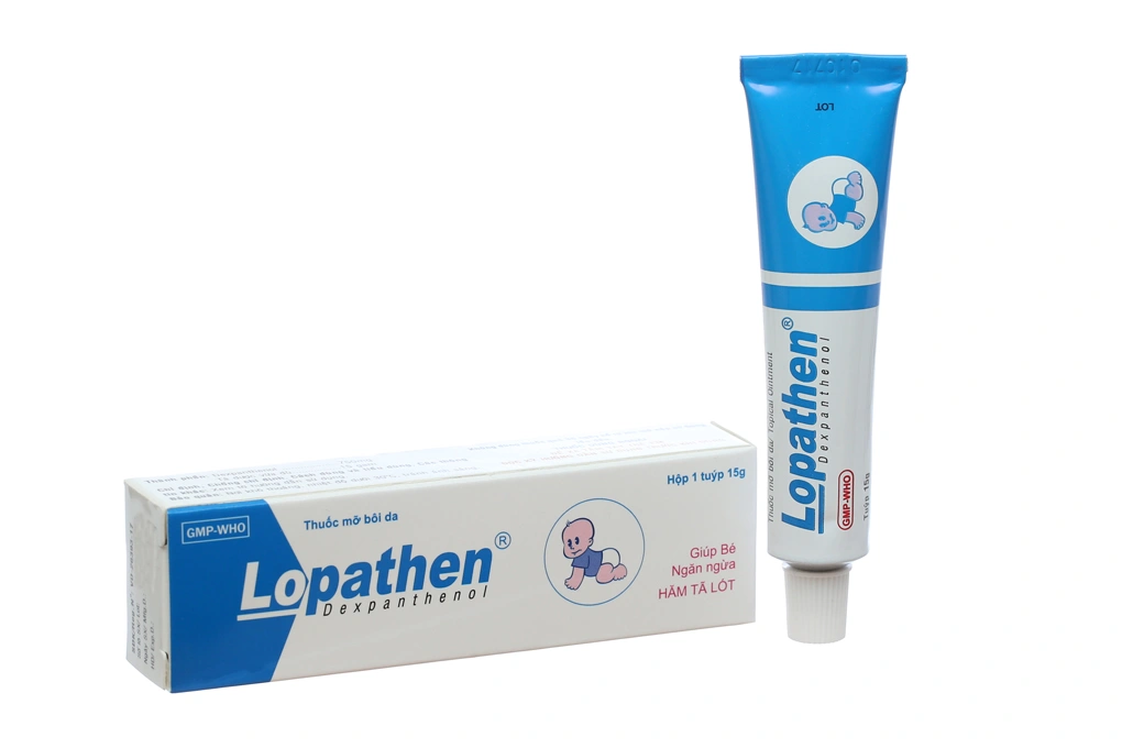 Kem bôi Lopanthen ngừa hăm tã tuýp 15g - 