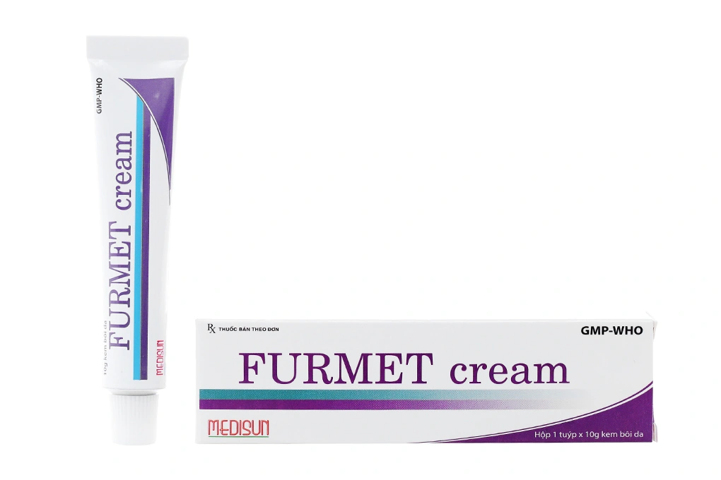 Kem bôi Furmet Cream trị nấm, viêm da có biến chứng nhiễm trùng tuýp 10g - 1