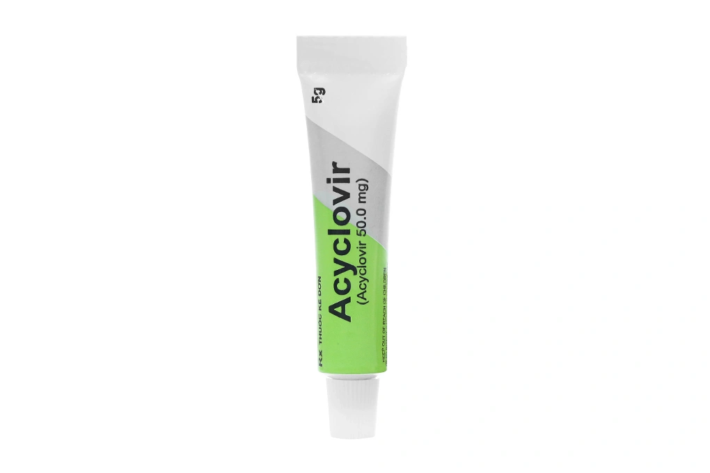 Kem bôi Acyclovir Sinil trị nhiễm virus Herpes simplex da tuýp 5g - 4